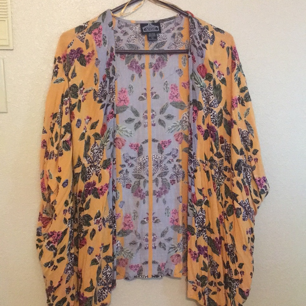 Yellow Floral Kimono
